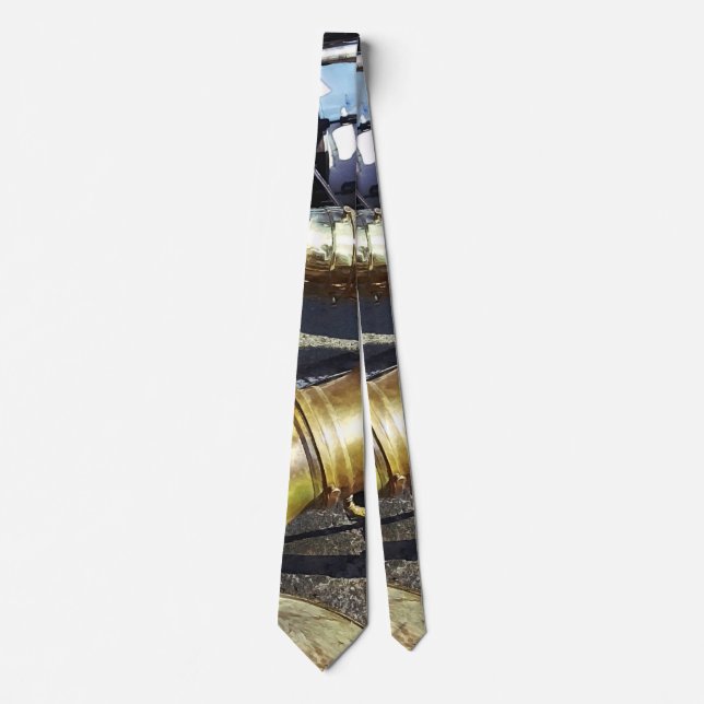 Two Sousaphones And Drums Tie (Front)