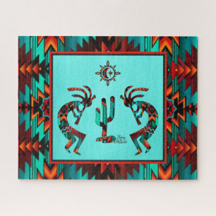 Two Southwest Kokopelli Jigsaw Puzzle