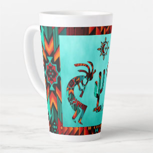 Two Southwest Kokopelli Latte Mug