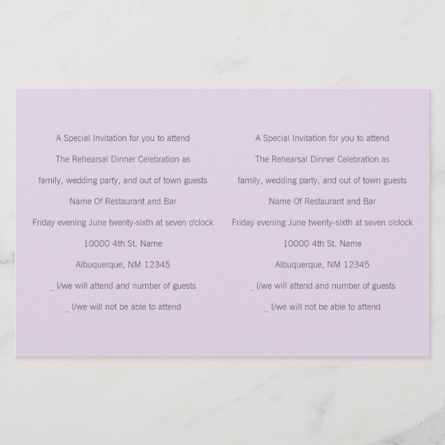 Two Special Guest Inserts (Front)