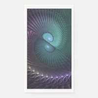 Two Spirals Colourful Modern Abstract Fractal Art