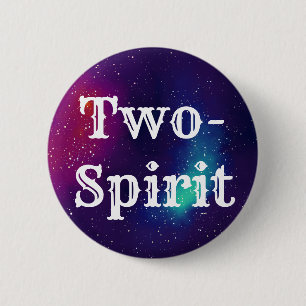 Two-Spirit Customisable Galaxy Identity 6 Cm Round Badge