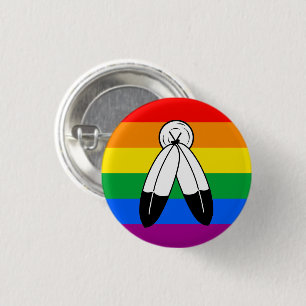 Two-Spirit LGBTQ+ Pride Flag 3 Cm Round Badge