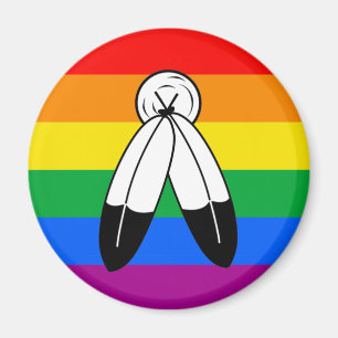 Two-Spirit LGBTQ+ Pride Flag Magnet