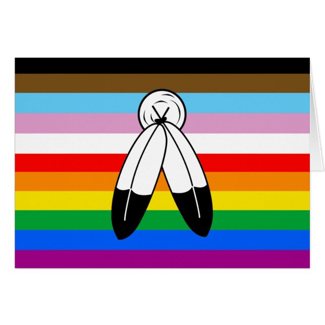Two-Spirit LGBTQ+ Progress Pride Flag (Front Horizontal)