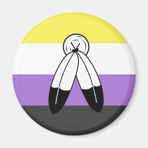 Two-Spirit Nonbinary Pride Flag Magnet