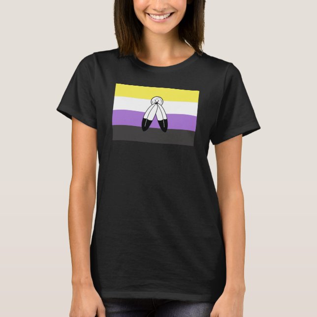 Two-Spirit Nonbinary Pride Flag T-Shirt (Front)