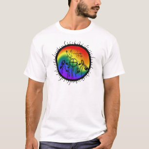 Two-Spirit Rainbow Swirl Design T-Shirt
