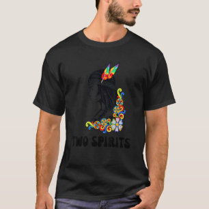 Two Spirits Lgbtq Native American Gay Women Rainbo T-Shirt