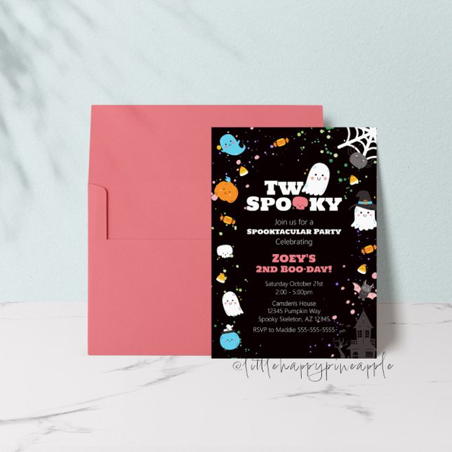 Two Spooky Birthday Invitation (Creator Uploaded)