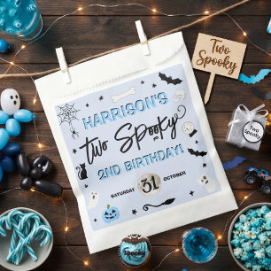 Two Spooky! Boys Halloween 2nd Birthday Party Favour Bag