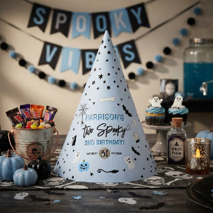 Two Spooky! Boys Halloween 2nd Birthday Party Hat