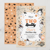 Two Spooky | Cute Halloween Ghost 2nd Birthday