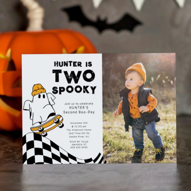 Two Spooky Dude Birthday Invitation (Creator Uploaded)