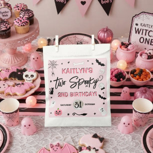 Two Spooky! Girls Halloween 2nd Birthday Party Favour Bag