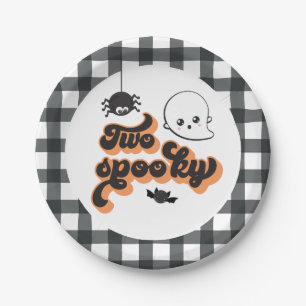 Two Spooky Halloween 2nd Birthday Paper Plates