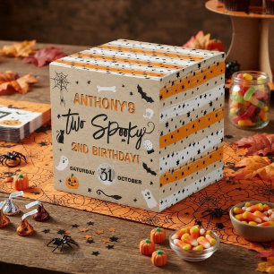 Two Spooky! Halloween 2nd Birthday Party Favour Box