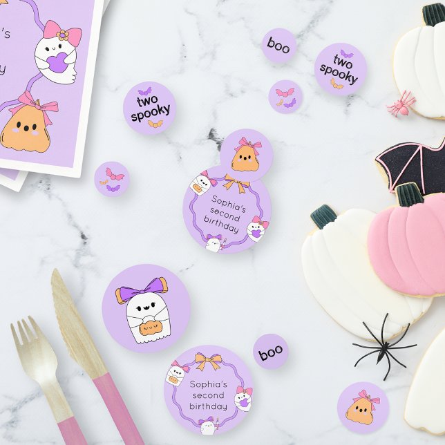 Two Spooky Halloween Birthday Table Confetti (Creator Uploaded)