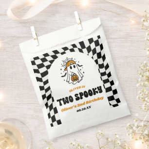 Two Spooky Halloween Retro 2nd Birthday Party Favour Bag