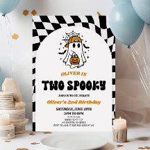 Two Spooky Halloween Retro 2nd Birthday Party