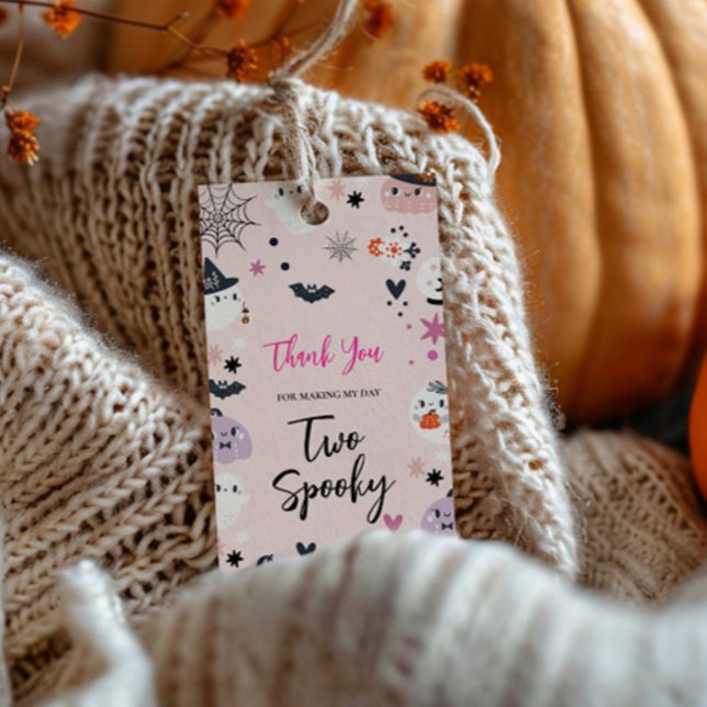 TWO Spooky Pink Halloween Gift Tags (Creator Uploaded)