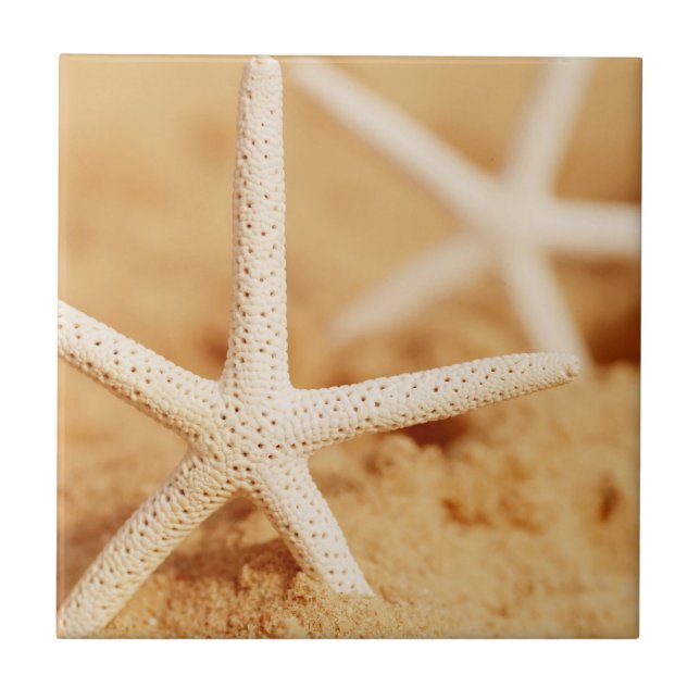 Two Starfish Ceramic Tile (Front)
