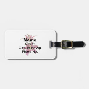 Two Stargazer Lilies Luggage Tag