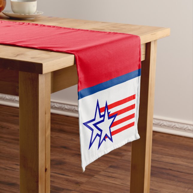 Two Stars Short Table Runner (In Situ)