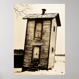 Two Story Outhouse Poster