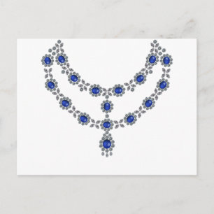 Two Strand Sapphire Necklace Postcard