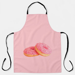TWO STRAWBERRY DOUGHNUTS WITH SPRINKLES APRON