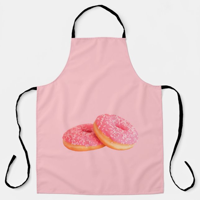 TWO STRAWBERRY DOUGHNUTS WITH SPRINKLES APRON (Front)