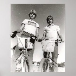 Two subject old school BMX print