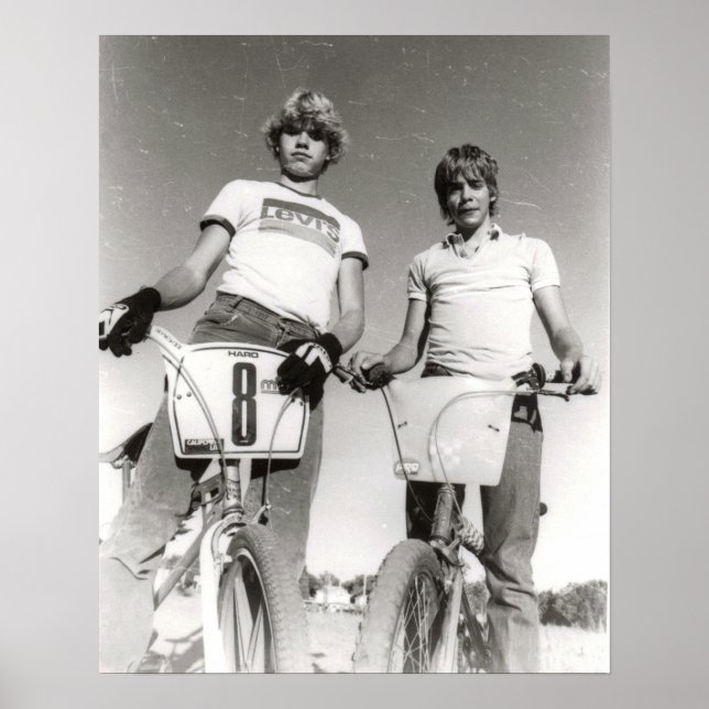 Two subject old school BMX print (Front)