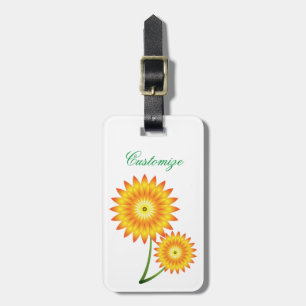 Two Sunflower Plant Thunder_Cove Luggage Tag