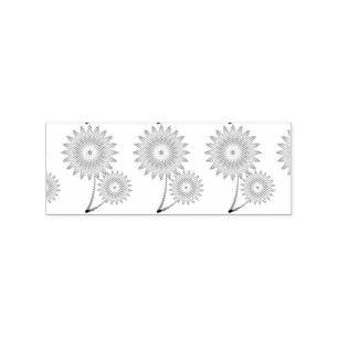 Two Sunflower Plant Thunder_Cove Rubber Stamp
