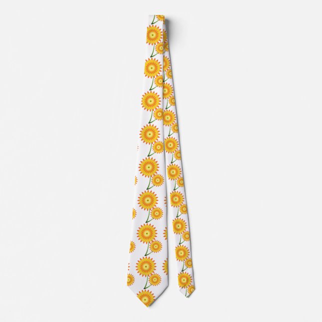 Two Sunflower Plant Thunder_Cove Tie (Front)