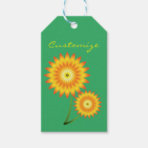 Two Sunflower Plants Thunder_Cove Gift Tags
