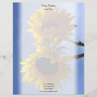 Two Sunflowers Letterhead Design