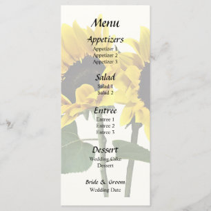 Two Sunflowers One Looking Up the Other Down Menu