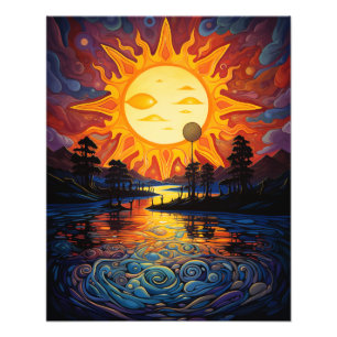 Two Suns in the Sunset Photo Print