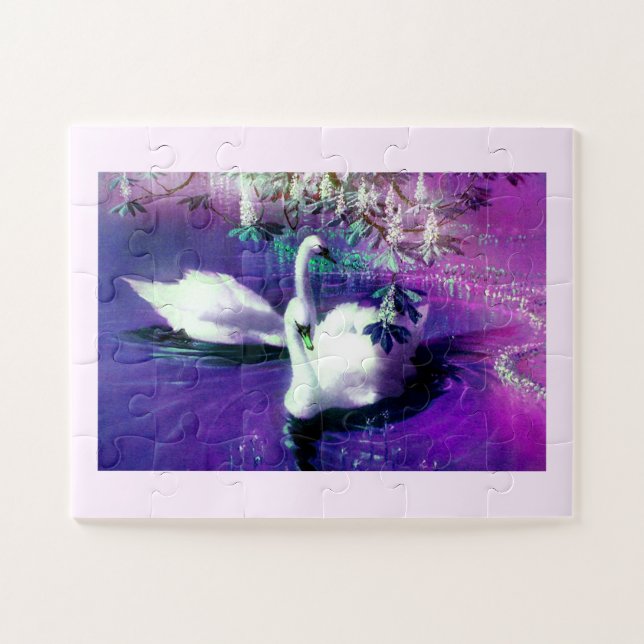 Two swans jigsaw puzzle (Horizontal)