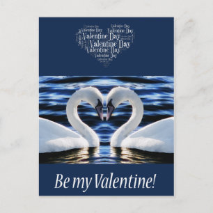 Two swans postcard