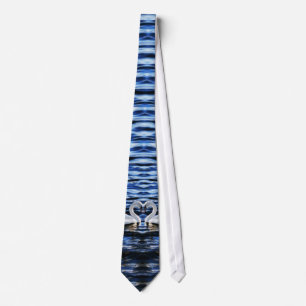 Two swans tie