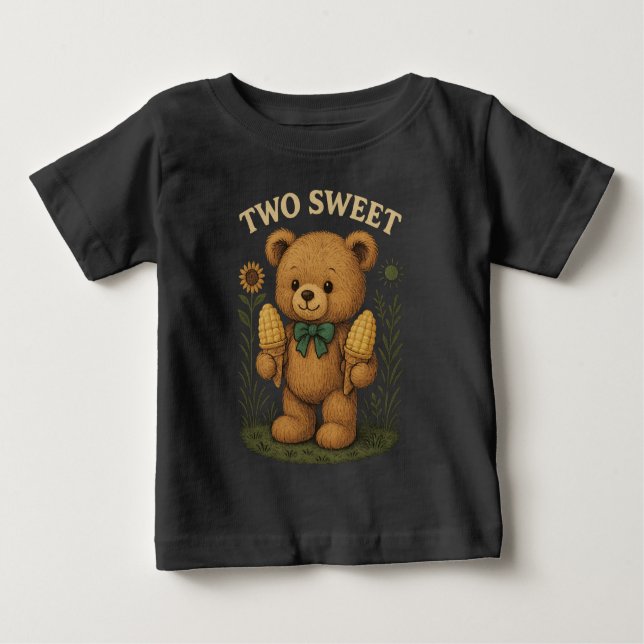 TWO SWEET - 2nd Birthday T-Shirt for Toddlers  (Front)