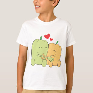 Two Sweet Bell Pepper Lovers Hugging T-Shirt