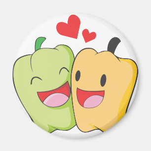 Two Sweet Bell Pepper Lovers Magnet