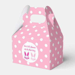 Two Sweet Bunnies Twin Girls Favour Box