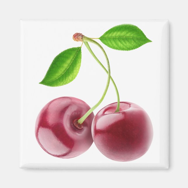 Two sweet cherries magnet (Front)
