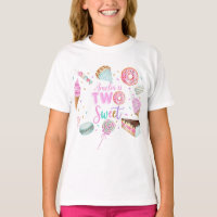 Two Sweet Dessert Girl Birthday T-Shirt